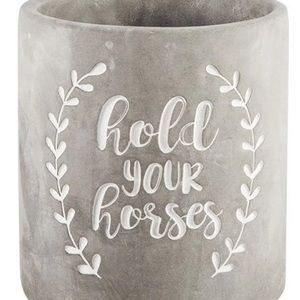 Hold Your Horses NWTS concrete utensils holder